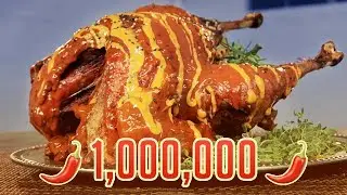 Pizza Stuffed Ghost Pepper Buffalo Fried Turkey | Deep Fried Crazy!
