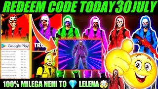 Ff redeem code today 30-31 july 2022 | Ff redeem code today 30 july only | Two coin gamers