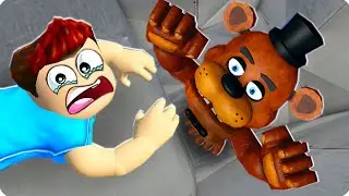 🐻ПОБЕГ ОТ БАРРИ НО ОН СТАЛ АНИМАТРОНИКОМ ФРЕДДИ В РОБЛОКС! ШЕДИ ROBLOX