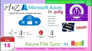 DAY 15 - AZURE IN TAMIL - STORAGE - AZURE FILE SYNC