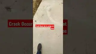 Construction| Crack in Footing  | #shortvideo #shorts #construction #viral #trending