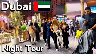 Nightlife in Dubai,Jumeirah Beach Bla 2023 🇦🇪 | Dubai night JBR walking tour