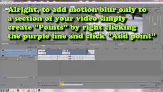 Sony Vegas Pro tutorial: Add Motion Blur with a track bus!