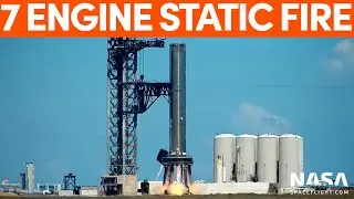 Booster 7 Seven Engine Static Fire | SpaceX Boca Chica