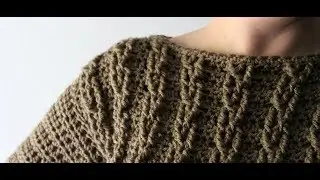 How To Crochet A Sweater - Cable Pullover Sweater/Swatch Tutorial