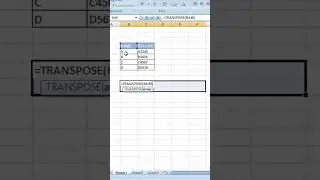 Transpose the data Vertical to Horizontal 