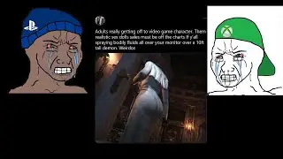 Console fanboy crying over video game character
