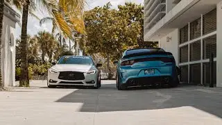 Stanced Infiniti Q60 & Dodge Charger Scat