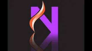 Amazing N shape Easy Monogram Logo design creating tricks #JA21Edufact