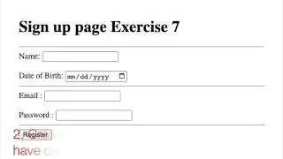 HTML Forms | Input, Label, Select, Textarea Element - Exercise 7