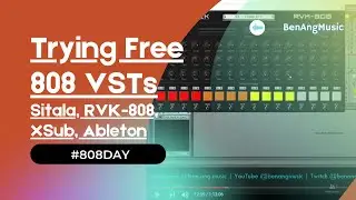 Testing out free VSTs RVK808 and Sitala, and the Korg Volca Beats, in Ableton Live 11 for 
