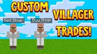 Minecraft Bedrock: HOW TO MAKE CUSTOM VILLAGERS TRADES (EASY AND FAST) (1.13)
