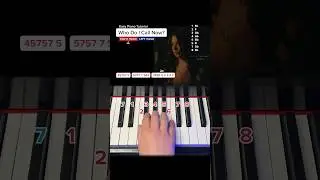 WHO DO I CALL NOW (Sofia Camara) on Piano | Mini Tutorial #learnpiano #pianotutorial #easypiano
