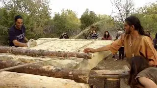 Construction d'un dolmen en Ardèche - Archéosite