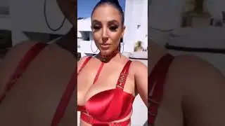 Angela White - Lingerie Try On Haul 'SEXY' Red Set