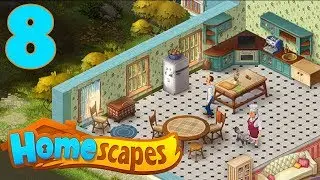 HOMESCAPES STORY WALKTHROUGH - PART 8 GAMEPLAY - OPENING KITCHEN