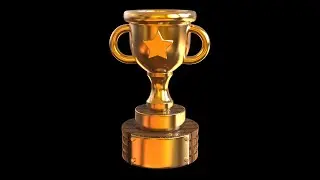 how to model a trophy in 3d maya for beginners