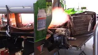 900hp JAGUAR R5 F1 | Engine warm-up | Shooting huge flames