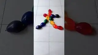 Satisfying Popping Water Color Balloons Reverse Video Asmr