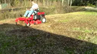Cutting / Mulching -  Mowing a lot of Leaves with Gravely ZTX 42 Inch Zero Turn