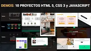 Demo de Todos los Proyectos del Curso: Desarrollo Web Moderno con HTML5, CSS3 y Javascript 2024