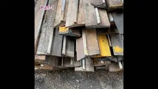 Amazing railroad track recycling process #youtubeshorts #machine #shorts