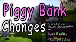 Piggy Bank / Personal Bank Changes | Hypixel Skyblock Update
