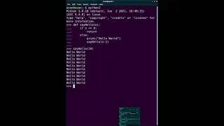 Recursion in Python Short Example.