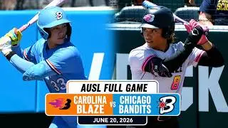 Carolina Blaze vs Chicago Bandits Full Game | June 20, 2026| Athletes Unlimited Softball League 2026