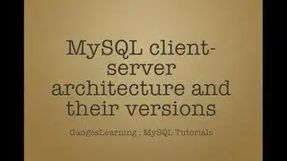 MySQL Tutorials: MySQL Client-Server architecture and their versions