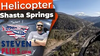 🚁 Helicopter Flight Over Shasta Springs, Mt Shasta, CA