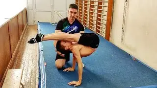 Как гимнасты учат параллельный угол (Манна)?