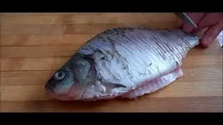 Карась  с лимоном, под сметаной