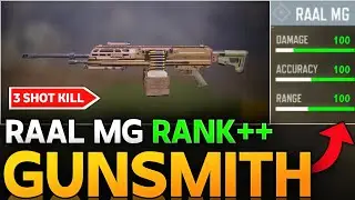 BEST FAST ADS + STABLE RAAL GUNSMITH IN CALL OF DUTY MOBILE | BUFF RAAL LMG RANK BUILD COD MOBILE |