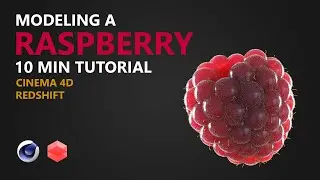 Redshift for Cinema 4D - Model and Texture a Raspberry in 10 Min