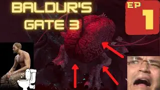 FRONTAL LOBOTOMY GOES HORRIBLY WRONG / SKY CTHULHU COMES | Baldur's Gate 3 (Funny Moments) (Part 1)