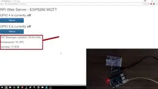ESP8266 Publishing DHT22 Readings with MQTT to Raspberry Pi