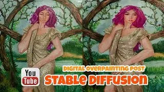Digital Overpainting post Stable Diffusion: Part 1