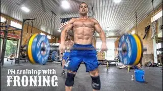 Rich Froning Full Day of Training - PART 2: PM Squat Clean/GHD Workout