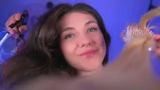 ASMR I PLAY with YOUR HAIR and COMB it while YOU REST in YOUR BED (In Spanish) | Lonixy ASMR