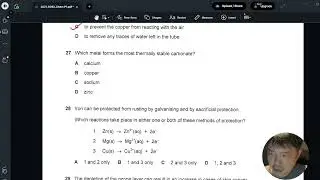 2021 O level Chem P1 Q27