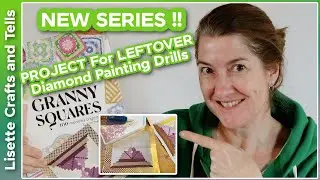 What to do with LEFTOVER diamond painting drills - NEW project idea