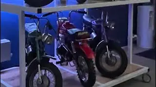 RUPP MINIBIKE SIX PACK DISPLAY RACK 1971 MODELS ROADSTER BLACK WIDOW
