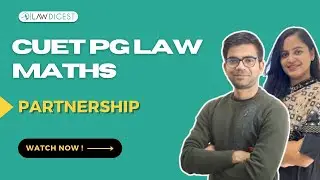 Partnership | Partnership Maths Tricks for CUET PG Law Exam | CUET PG 2024 Maths