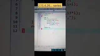 2,13,4,26..|series in c #ccoding #shortsvideo