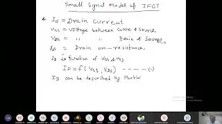 Lecture 29: JFET Model