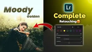 Lightroom Moody Golden Tone Retouching😍|Step by Step|ankit edtiz