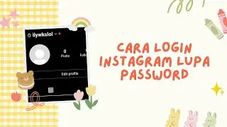 cara login instagram lupa password  ࣪៙‌⸳⭑ࣶࣸ