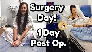 BOOB JOB | SURGERY DAY | 1 DAY POST OP