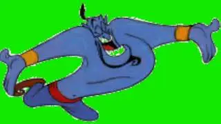 Genie animated green screen video for Youtubers copyright free